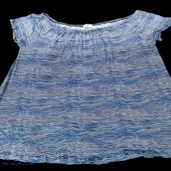 Blue & White casual blouse - Picture 3 of 6